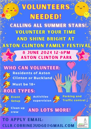  - Family Festival Volunteers Needed!